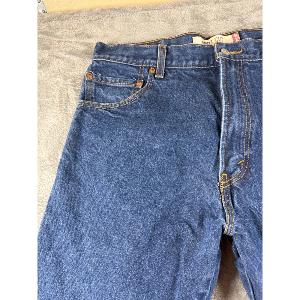 Vtg Levis 517 Boot Cut Jeans Mens 36x30 Blue Denim Red Tab Mexico